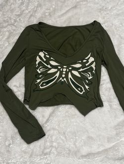 Green Butterfly Shirt 