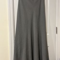 Ann Taylor Gray Maxi Skirt size 6