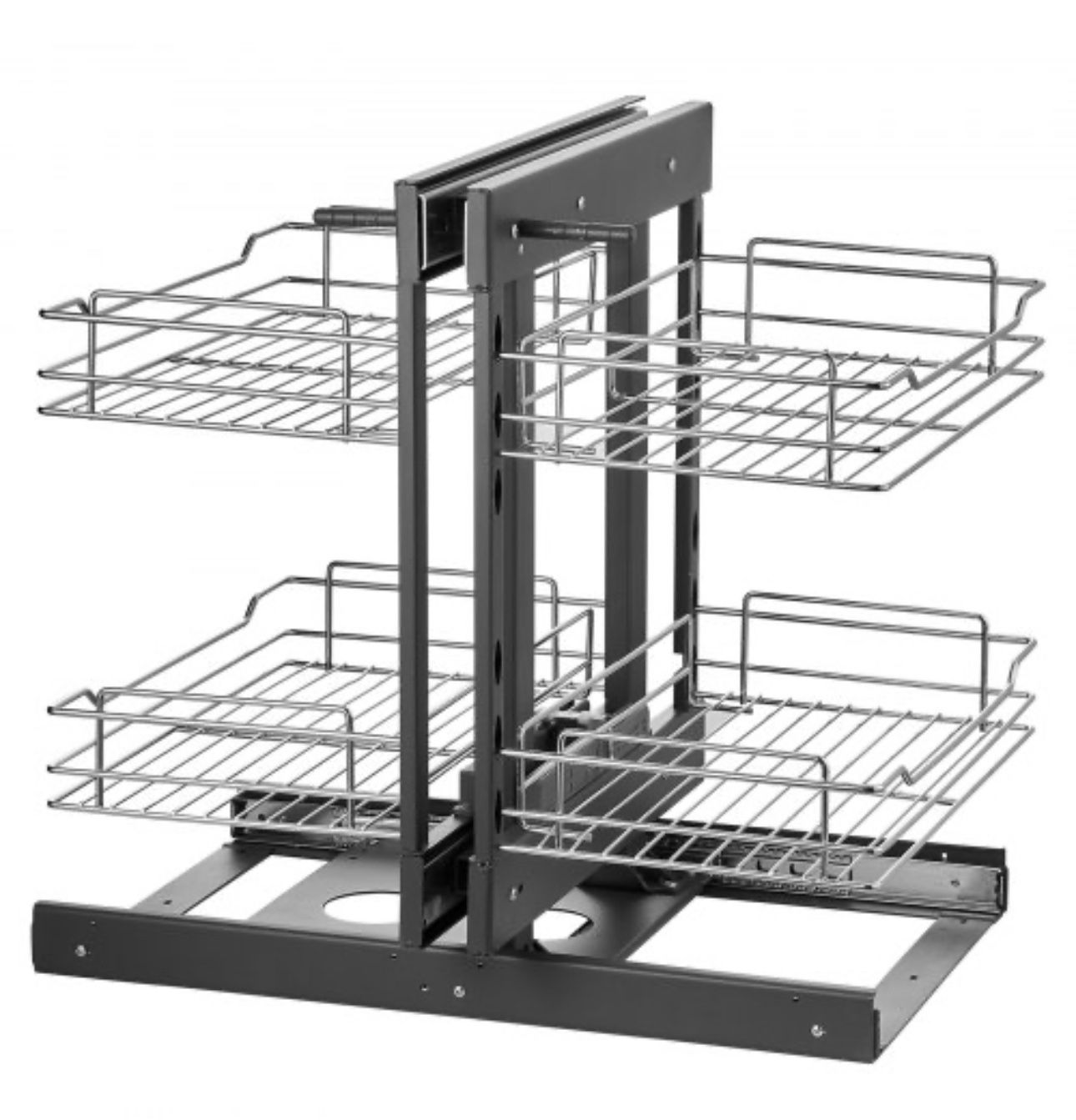 2 Tier 4 Shelf Kitchen Cabinet 