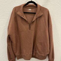 L - SO Clothing - Lounge Zip Front Tunic 