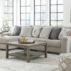 Ardsley Pewter LAF Sofa Chaise

