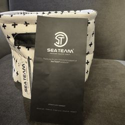 Sea Team Foldable Mini Square New Black and White Theme Natural Linen & Cotton Fabric Storage Bins