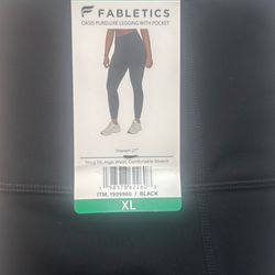 Fabletics Black XL Legging Worth pocket