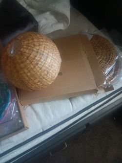 Box of 18 different size outdoor lantern balls