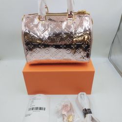 Lv Rose Gold Speedy 25
