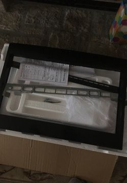 Ge black microwave trim kit