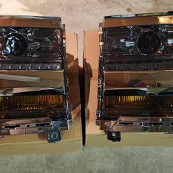 Smoked Headlights for 2016-18  Chevrolet Silverado