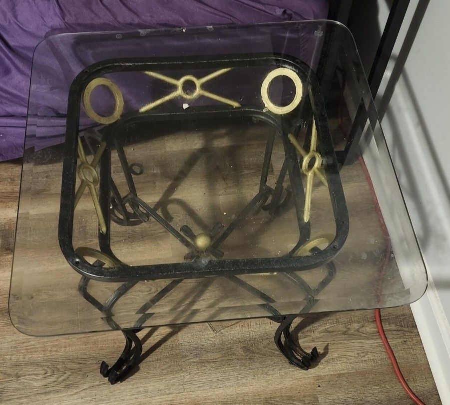 Glass Side Table