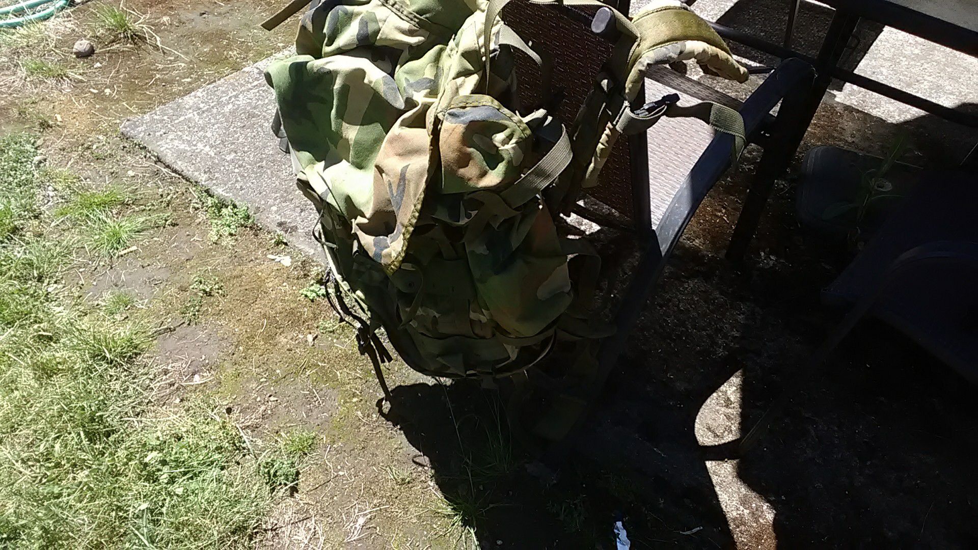 Large camo backpack