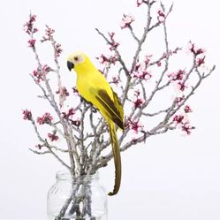 10 Inches Handmade Simulation Parrot Foam Feather 