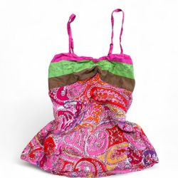 Y2K Pink Floral Style Top