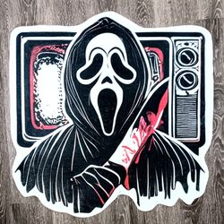 GHOSTFACE DIE | 31×32 INDOOR AREA RUG | FLOOR MAT | FAN DECOR | WALL ART