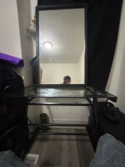 Glass desk