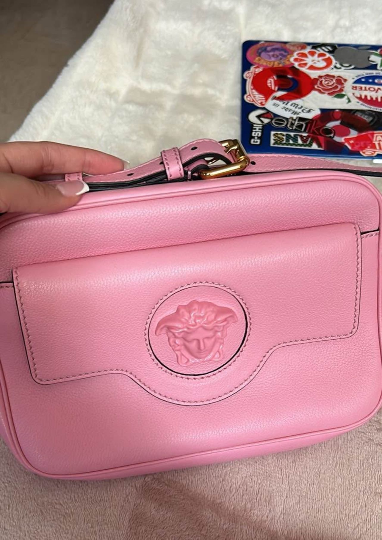 Versace baby pink Crossbody Bag 