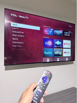 55-inch 4K UHD Smart Roku TV with controller