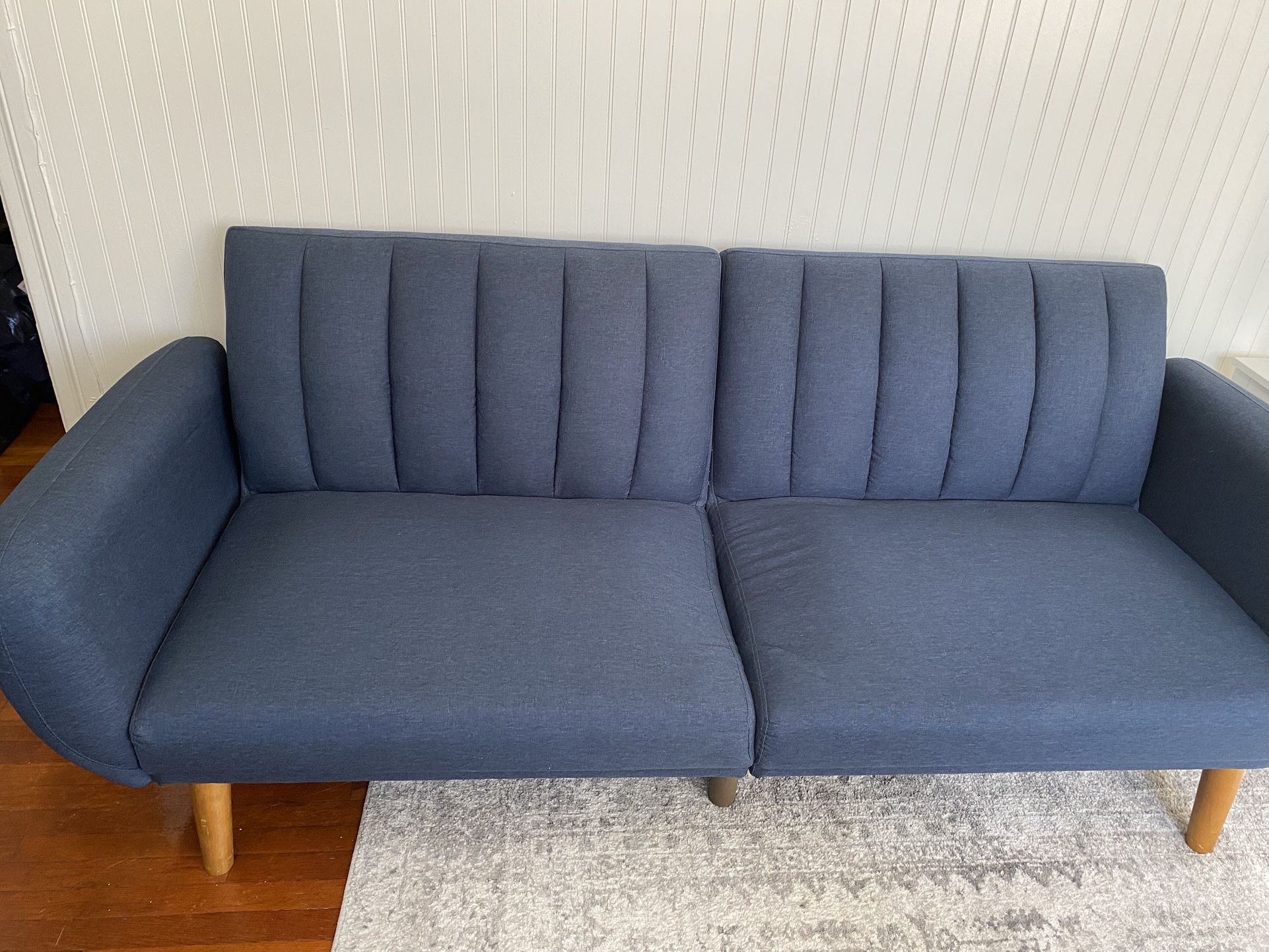 Blue Couch / Fold Out Bed