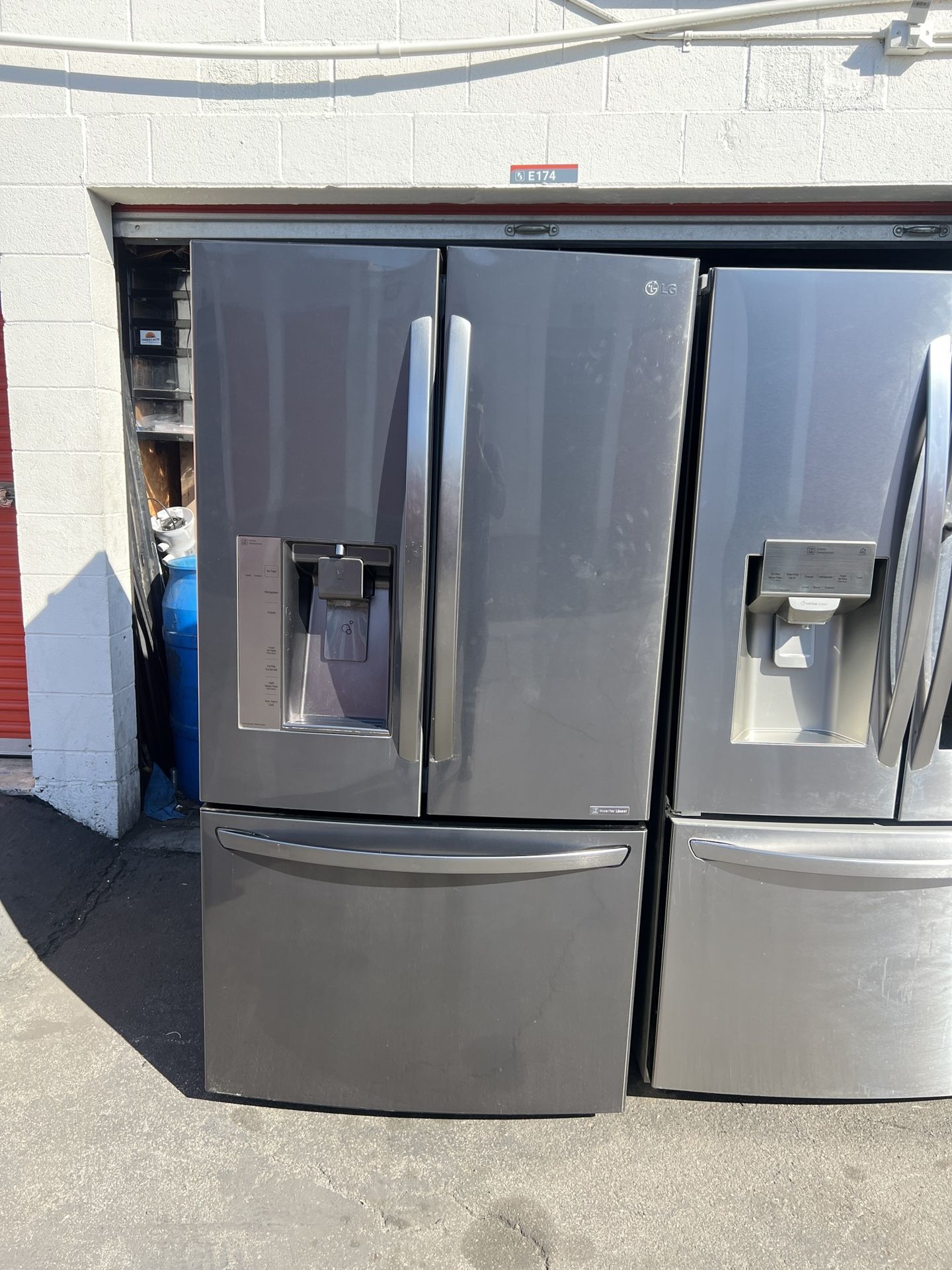 Lg French Door Refrigerator Black Stainless Steel ( Counter Depth