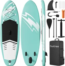 Inflatable stand up paddle board 6 " thick - Blue