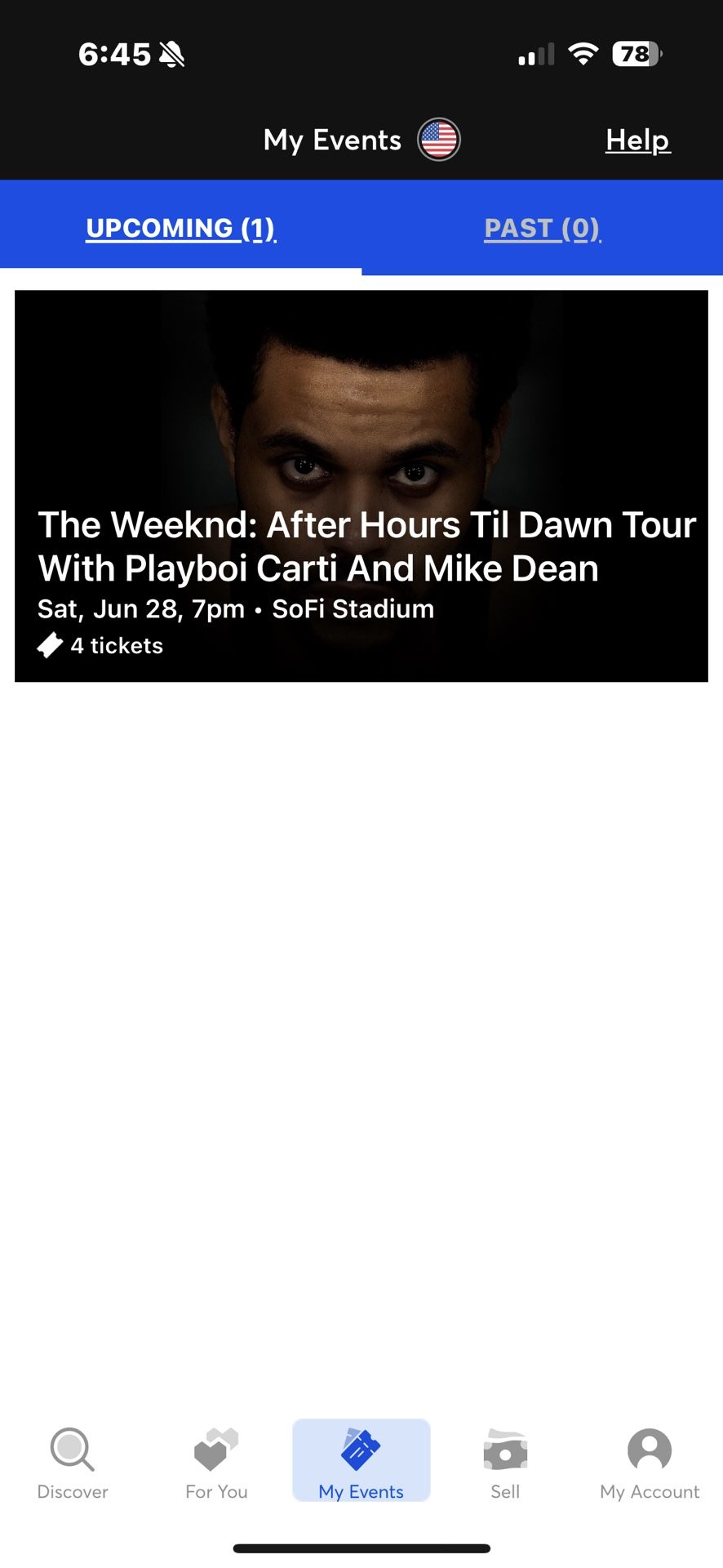 The Weekend Tour 4 Tickets
