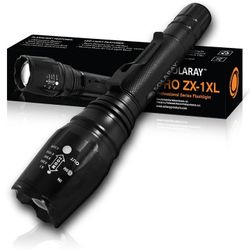 Solaray 18650 LED Security Tactical Flashlight with Adjustable Zoom and 5 Light Modes - BRAND NEW IN BOX 