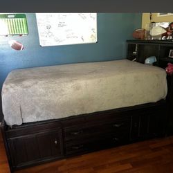 Bookcase Headboard Twin
