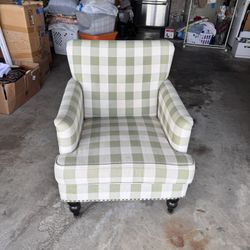 Green Check Chairs