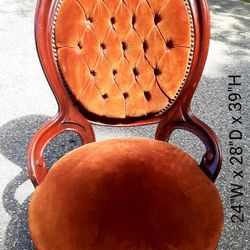 Vander Ley 1930's Warner Bros. Baloon Back Parlor Chair / Antique Parlor Chair / Fine Furniture 