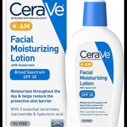 CeraVe AM Facial Moisturizing Lotion with SPF 30 | Oil-Free Face Moisturizer with SPF | Formulated with Hyaluronic Acid, Niacinamide & Ceramides | Non