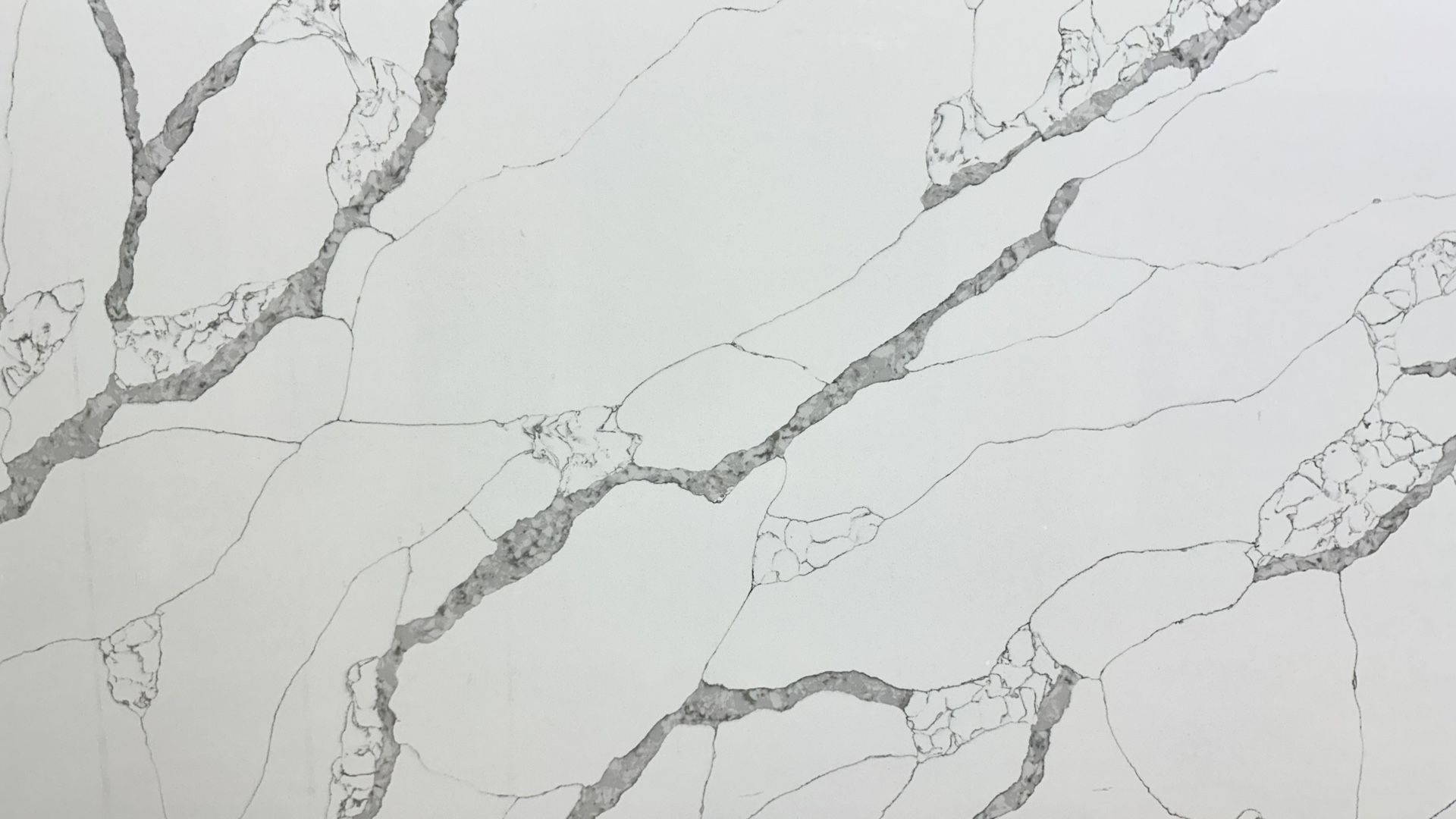 CALACATTA QUARTZ JUMBO SLABS TRAMONTANA 127X64 2CM FOR KITCHEN COUNTERTOPS