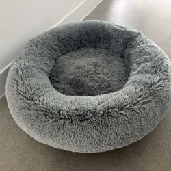 Plush Round Doggie Bed - Never Used 