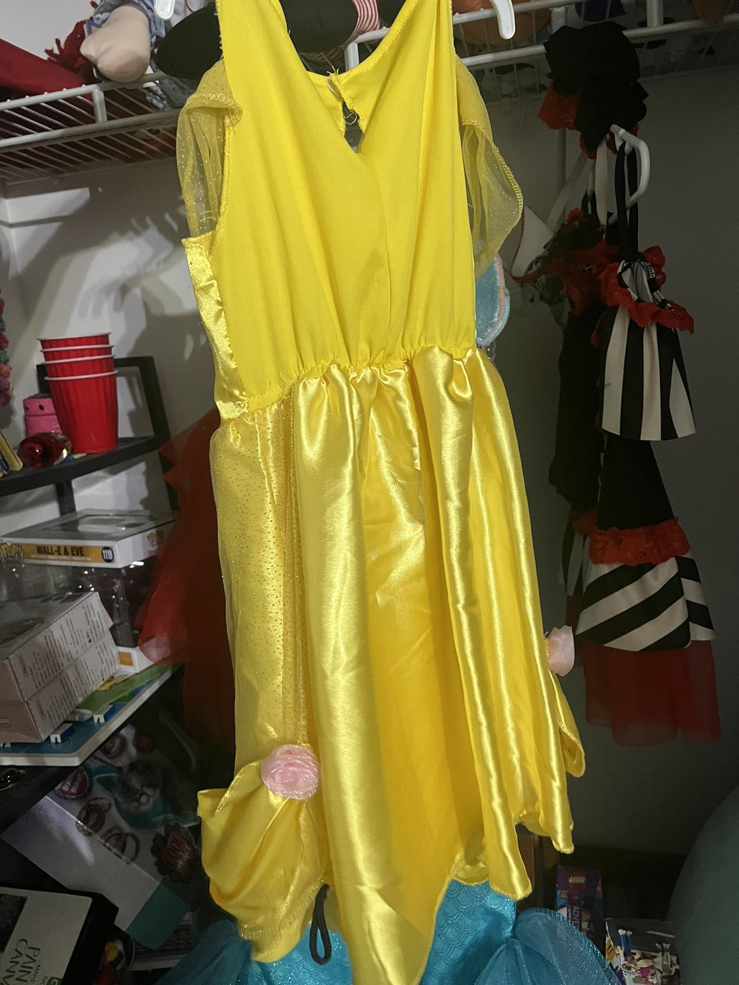Halloween Costume Disney Gold Bell dress, kids XS/S