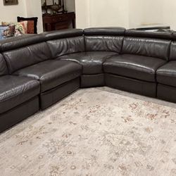 Leather Couch Sectional 