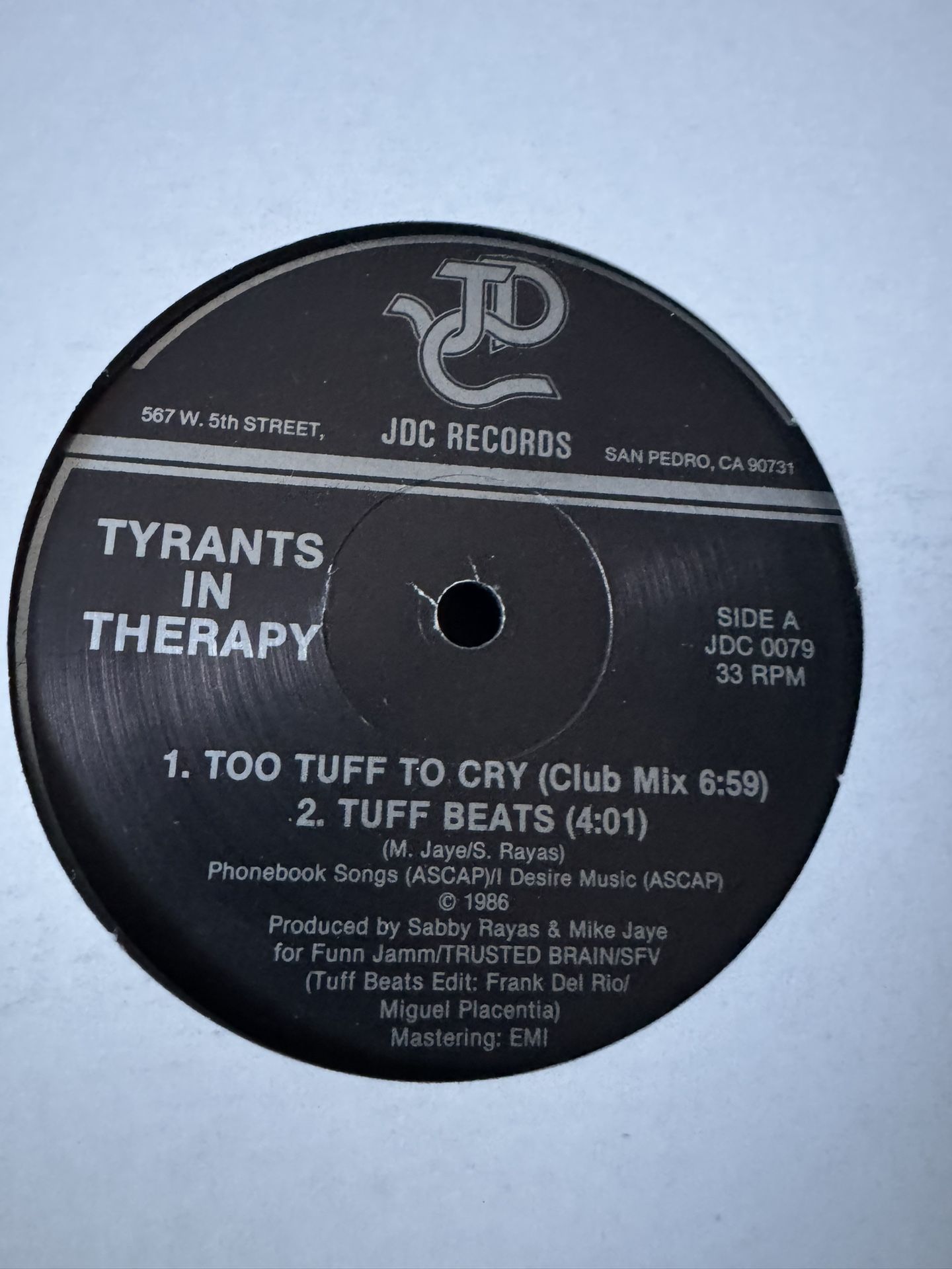 Tyrants In Therapy ( Too Tuff To Cry) High Energy