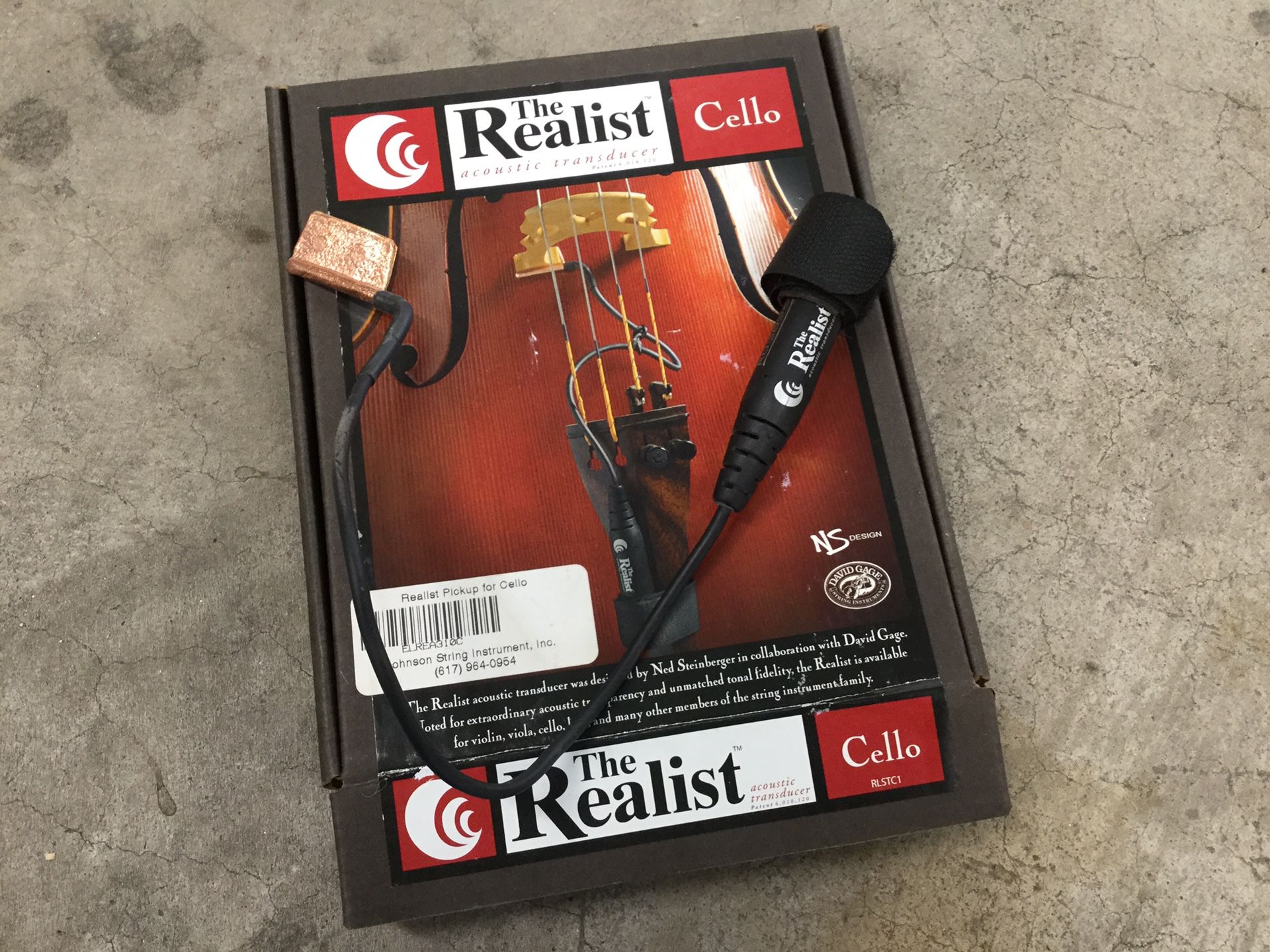 Cello Pickup The Realist Transducer Transducer Pro Acoustic Cello Pickup  