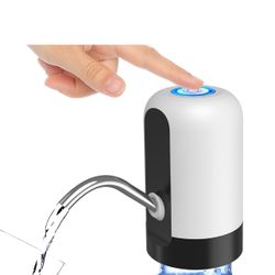 GetKen 5 Gallon Water Table Pump Rechargeable, Water Dispenser for 5 Gallon Bottle Bottom Loading, Portable USB Charging Automatic Drinking Mini Water