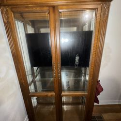 glass china cabinet