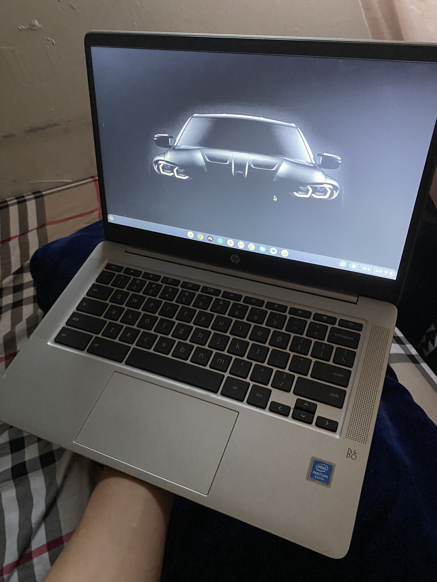 HP Chromebook 14" FHD Laptop, Intel Pentium Silver N5000, 4GB RAM, 64GB HD, Chrome OS, Silver, 14a-na0031wm