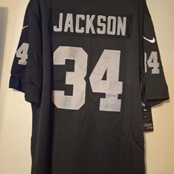 Bo Jackson Oakland Raiders Jersey Sizes S Thru 2X