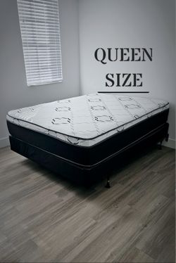 NEW QUEEN-SIZE PILLOW TOP MATTRESS & BOX SPRING ‐ 2PC