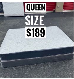 Queen Mattress Set $189 | Brand New