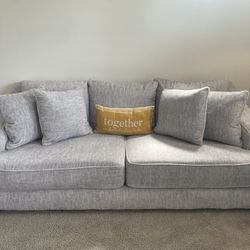 Fabric Sofa With 5 Cushions