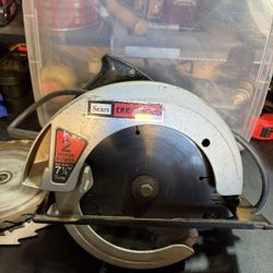 Craftsman 7 1/4” Circular saw 135.108000, working, 1.75 hp