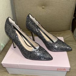 🔥NWT - Pink Paradox London “Alexis” Pewter/Embellished Pumps - Size 8.5