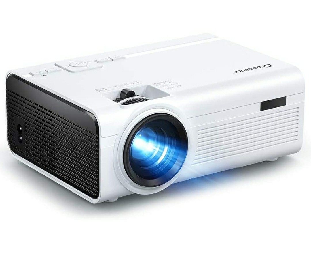 Crosstour Projector P600 LED Video Home Theater Supporting 1080P 55,000 Hrs Lamp