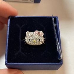 Swarovski HelloKitty Ring Size 55