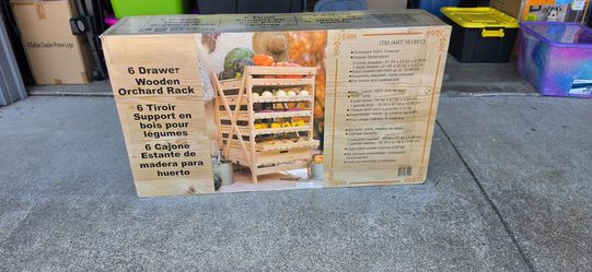6 Drawer Wooden Orchard Rack