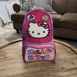 Hello Kitty Backpack with Sleeping Slumber Bag 