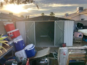 10' x 12' Large Waterproof Metal Outdoor Storage Shed