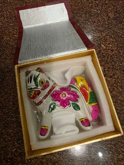 Traditional Chinese Zodiac Hand Painted Clay Horse Figurine