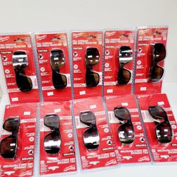 Brown Full Frame Anti-Scratch Safety Glasses with Removable Side Shields